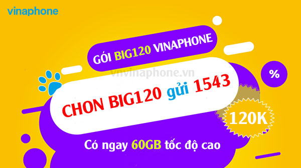 Gói Big120 Vina Vi Vu Truy Cập Internet